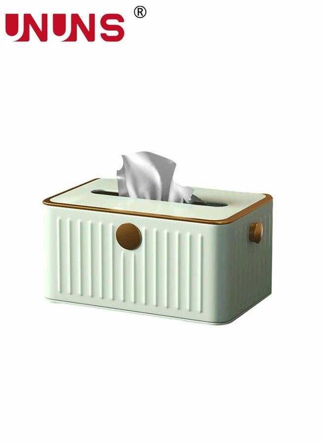 UNUNS Rectangle Shaped Tissue Holder,Stainless Steel Waterproof Water Box,Tissue Holder Box Green 20.5x12.5x9.5 Centimeter - Image 1