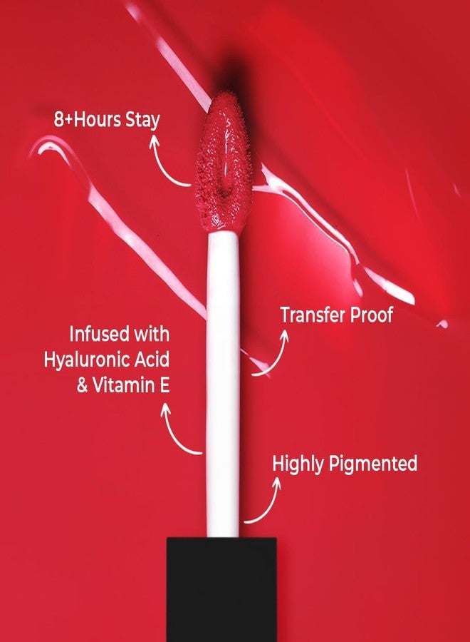 SOKU Always Kissable Long-Lasting Matte Liquid Lipsticks for Women Waterproof, Smudge-Proof | Lightweight Vegan Formula with Vitamin E | Smooth Application, Rich Colour (Smokin' Hot-04) - 4.5 ml - Image 2