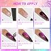 SUPWEE Cat Eye Gel Nail Polish with Magnet 9D Galaxy Cateye Manicure Soak Off UV DIY Salon Home Gift 12 Colors 7ml(0.24fl oz) - Image 3