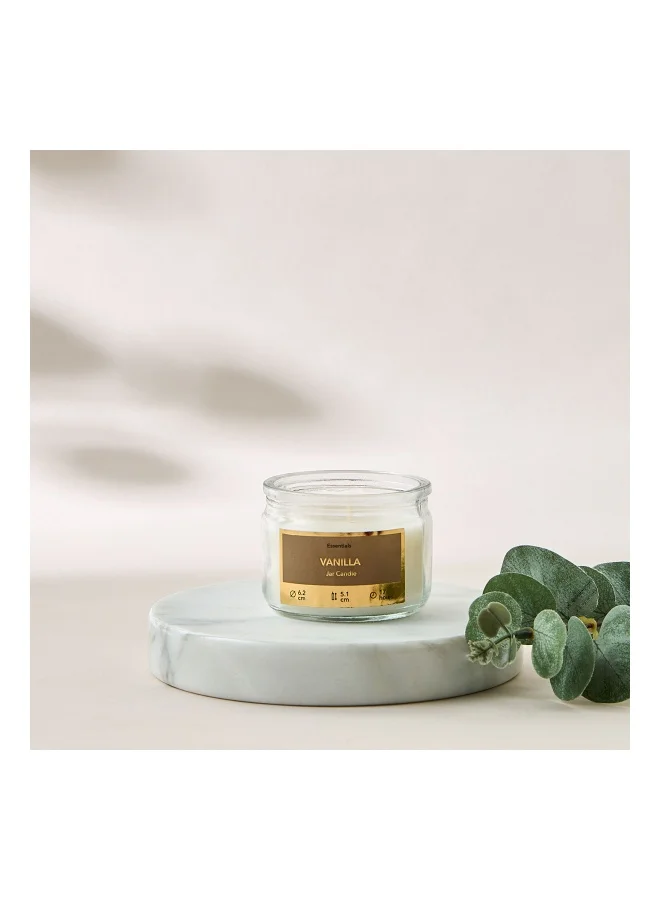 لايف ستايل Essentials Vanilla Scented Jar Candle - 17 h
