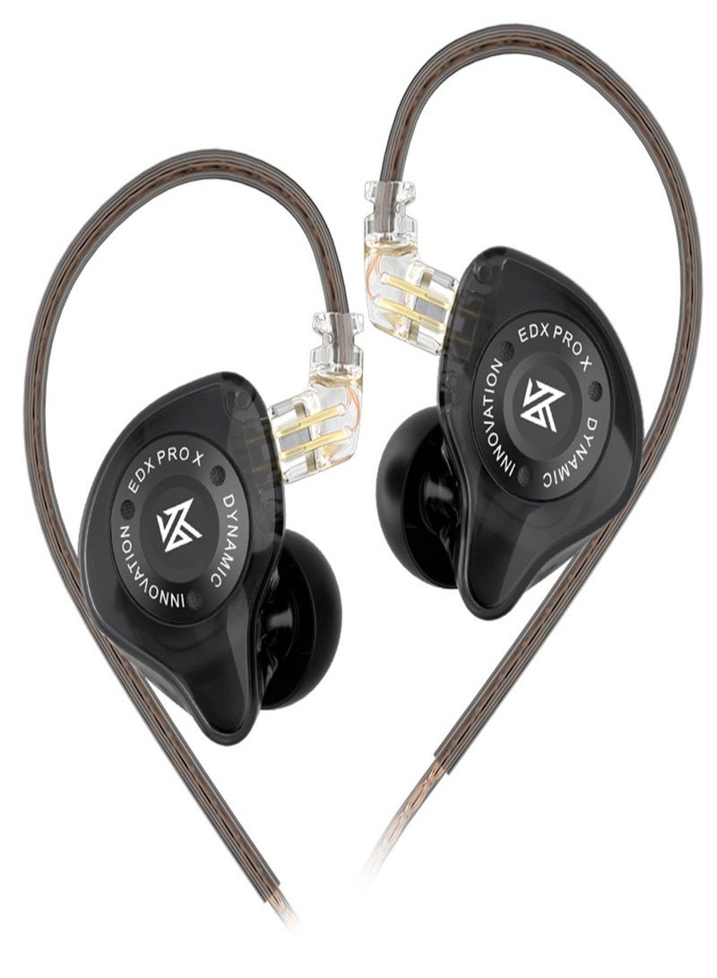 KZ EDX Pro X In-Ear Stage Monitor Headphone with Dual Magnetic Dynamic Unit, Shock Bass, and Detachable  Cable - Image 1