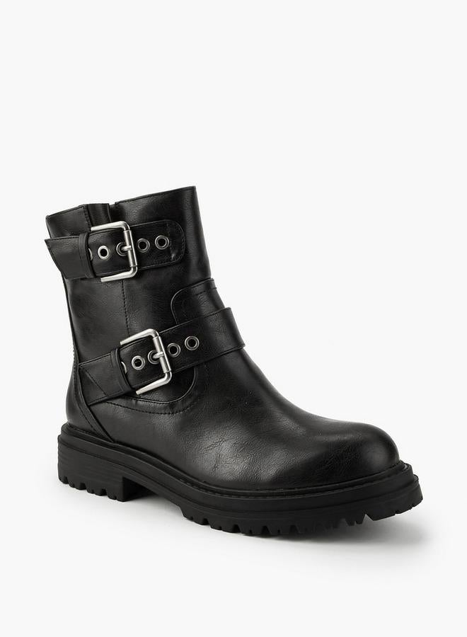 Flora Bella By Shoexpress Women's Buckle Accent Ankle Boots - Image 2