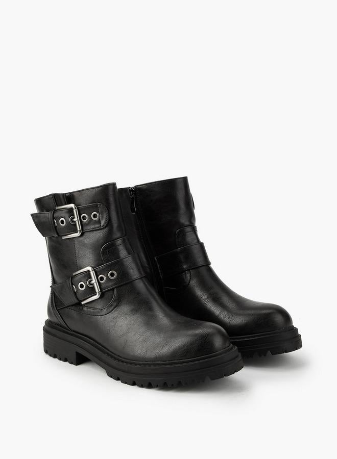 Flora Bella By Shoexpress Women's Buckle Accent Ankle Boots - Image 3