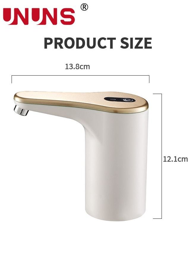 UNUNS - Water Bottle Pump for 5-19L Water Bottle Dispenser, Automatic Off Cold Water Dispenser Pump,USB Charging Water Pump,Water Bottle Switch for Universal Bottles - Image 1