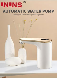 UNUNS Water Bottle Pump for 5-19L Water Bottle Dispenser, Automatic Off Cold Water Dispenser Pump,USB Charging Water Pump,Water Bottle Switch for Universal Bottles  - Image 2
