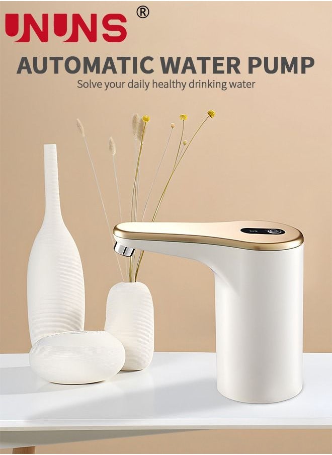UNUNS - Water Bottle Pump for 5-19L Water Bottle Dispenser, Automatic Off Cold Water Dispenser Pump,USB Charging Water Pump,Water Bottle Switch for Universal Bottles - Image 1