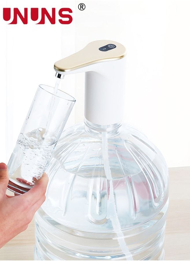 UNUNS - Water Bottle Pump for 5-19L Water Bottle Dispenser, Automatic Off Cold Water Dispenser Pump,USB Charging Water Pump,Water Bottle Switch for Universal Bottles - Image 1