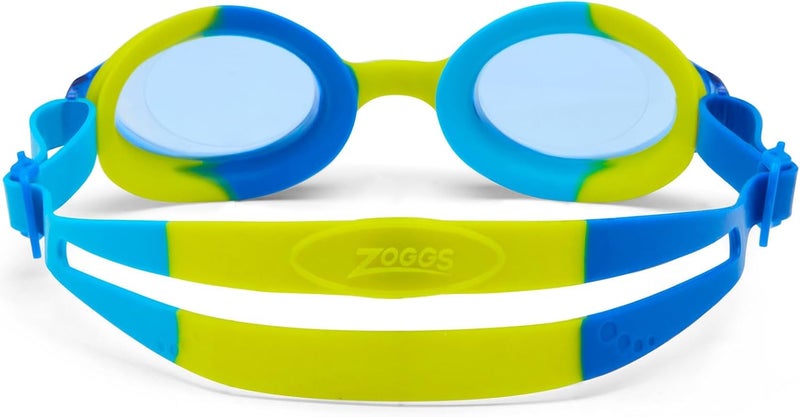 Zoggs Bondi Junior Swim Goggles - Blue Yellow Tint with Anti-Fog and UV Protection - Image 2