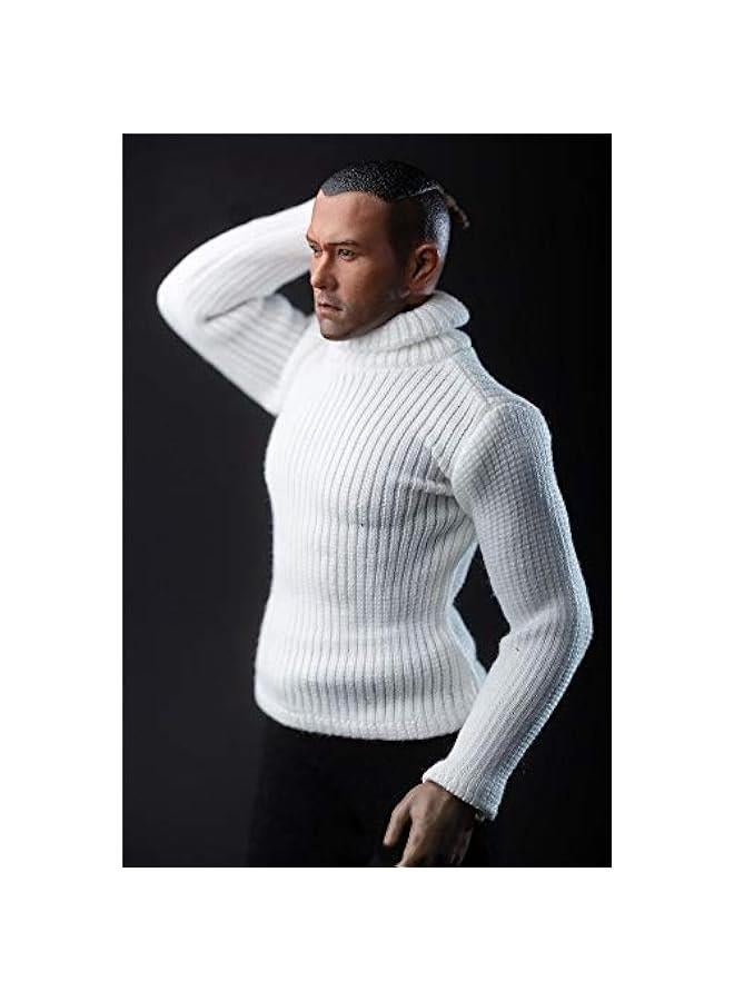 1/6 Scale Male Figure Doll Clothes, Sweater, Costume for 12 inch Male Action Figure Phicen/TBLeague CM057 (White)  - Image 4