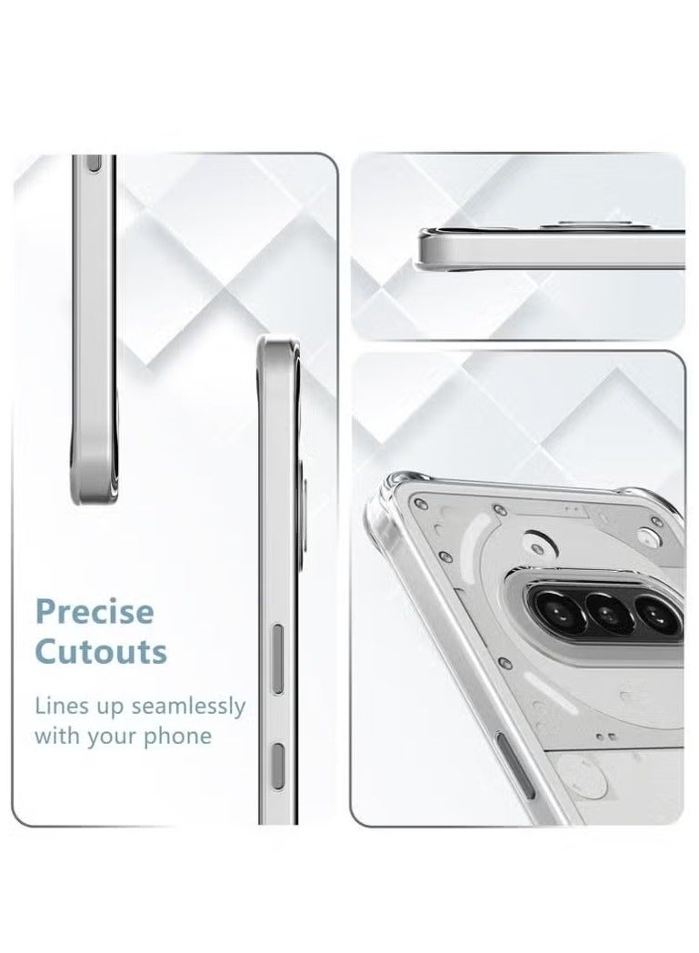 MIGOFAST Nothing Phone 3a Premium Clear Case Anti Yellowing with 2 Pack Tempered Glass Screen Protector High Transparency Anti Scratch Protection for Nothing Phone 3a - Image 3