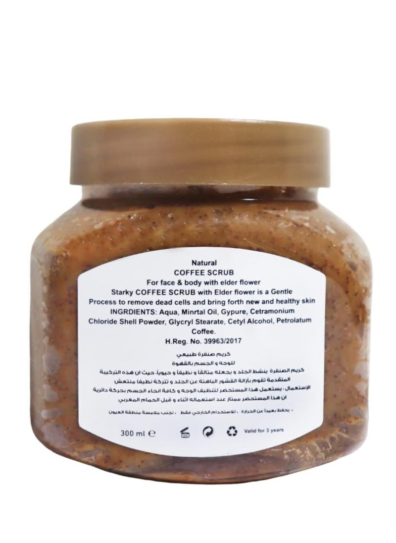 Starky Starky scrub cream face & body scrub deep cleansing whitening skin with coffee for all skin types-300ml  - Image 2