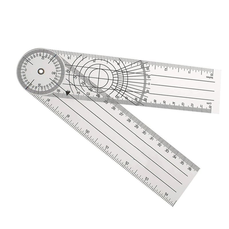 Medical Goniometer Angle Ruler Orthopedic Measurement Tool PVC Plastic Protractor - Image 2