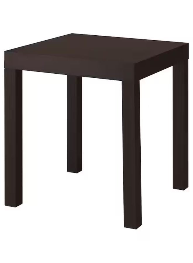 Generic Lack Side Table - Small Table - Coffee Table Particleboard & Fiberboard Black-Brown 55x45x55 cm  - Image 1