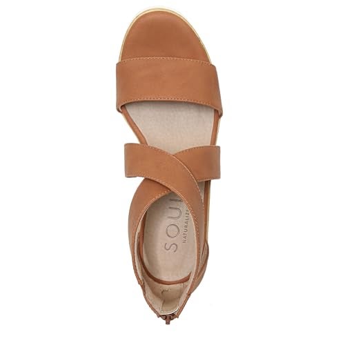 Naturalizer SOUL Women's Goodtimes Wedge Sandal Toffee 8.5 M - Image 5