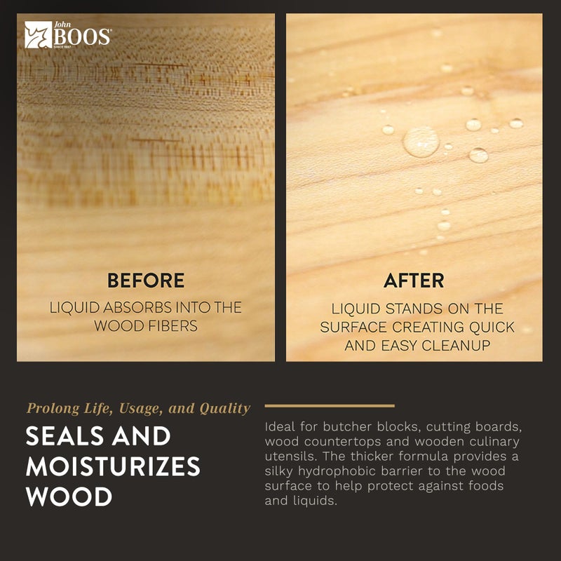 John Boos 5-Ounce Boos Block Board Cream for Wood Kitchen Cutting Boards, Boos Chopping Block & Countertops, Food Safe Charcuterie Essential, 3-Pack - Image 4