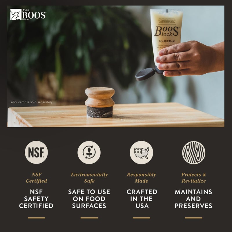 John Boos 5-Ounce Boos Block Board Cream for Wood Kitchen Cutting Boards, Boos Chopping Block & Countertops, Food Safe Charcuterie Essential, 3-Pack - Image 3