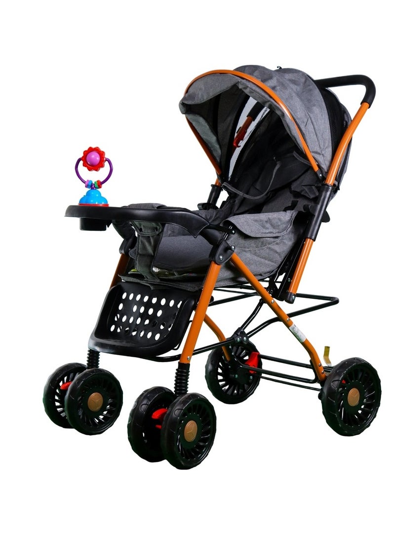 Baby Stroller for Kids Grey - 9005A - Image 1