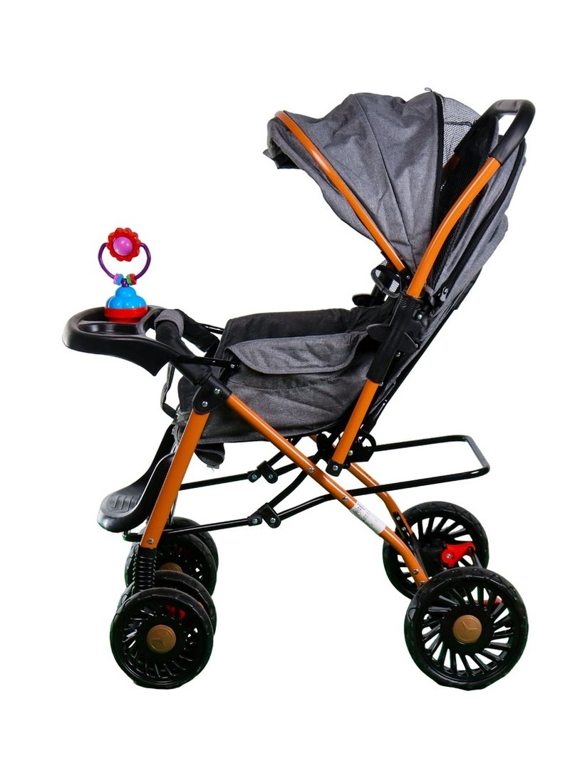 Baby Stroller for Kids Grey - 9005A - Image 2