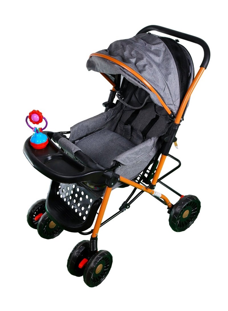 Baby Stroller for Kids Grey - 9005A - Image 3