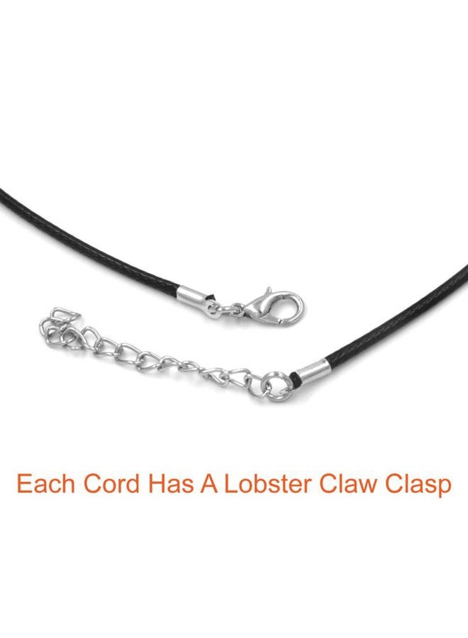 Paxcoo 50Pcs Necklace Cord with Clasp Bulk for Necklace Bracelet Jewelry Making Multicolor - Image 4