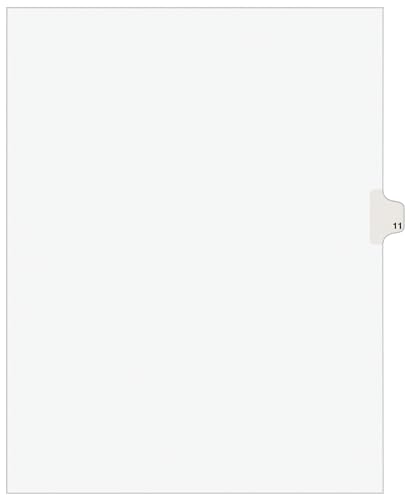 Avery Individual Legal Exhibit Dividers, Avery Style, 11, Side Tab, 8.5 x 11 inches, Pack of 25 (11921) - Image 1