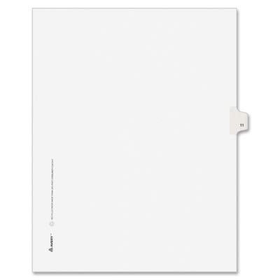Avery Individual Legal Exhibit Dividers, Avery Style, 11, Side Tab, 8.5 x 11 inches, Pack of 25 (11921) - Image 4