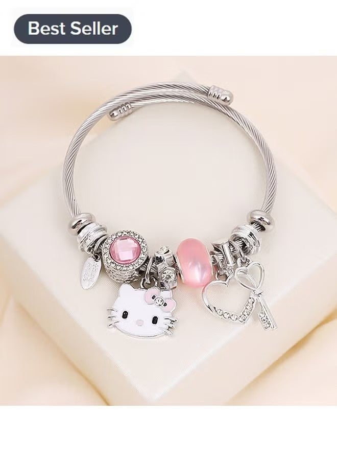 Sanrio series Hello Kitty creative bead combination bracelet  - Image 1