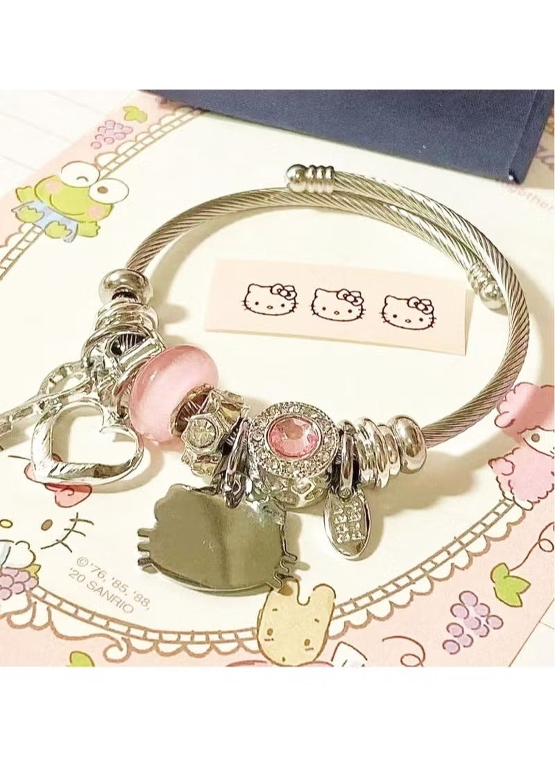 Sanrio series Hello Kitty creative bead combination bracelet  - Image 2