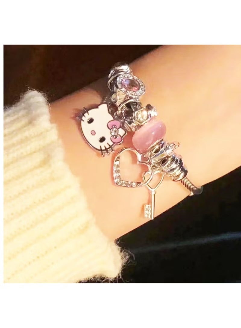 Sanrio series Hello Kitty creative bead combination bracelet  - Image 3