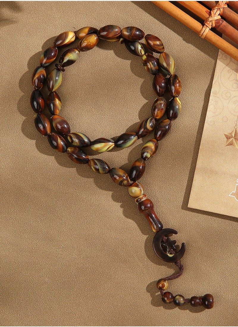 GRKC 33 Beads Acrylic Tasbih Prayer Beads – Lightweight, Durable, Perfect Ramadan Gift  - Image 1