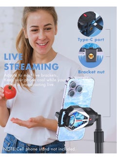 VKL Phone Cooler,Phone Cooling Fan with Semi-Conductor Cooling Chip, Universal Cellphone Radiator for Tiktok Live Streaming, Outdoor Vlog, Mobile Gaming  - Image 4