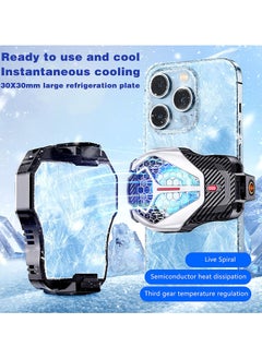 VKL Phone Cooler,Phone Cooling Fan with Semi-Conductor Cooling Chip, Universal Cellphone Radiator for Tiktok Live Streaming, Outdoor Vlog, Mobile Gaming  - Image 1