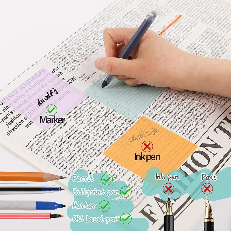 Yuedo Size Morandi Series Transparent Sticky Notes Ins Strong Sticky Cute Student Notes Spot - Image 4