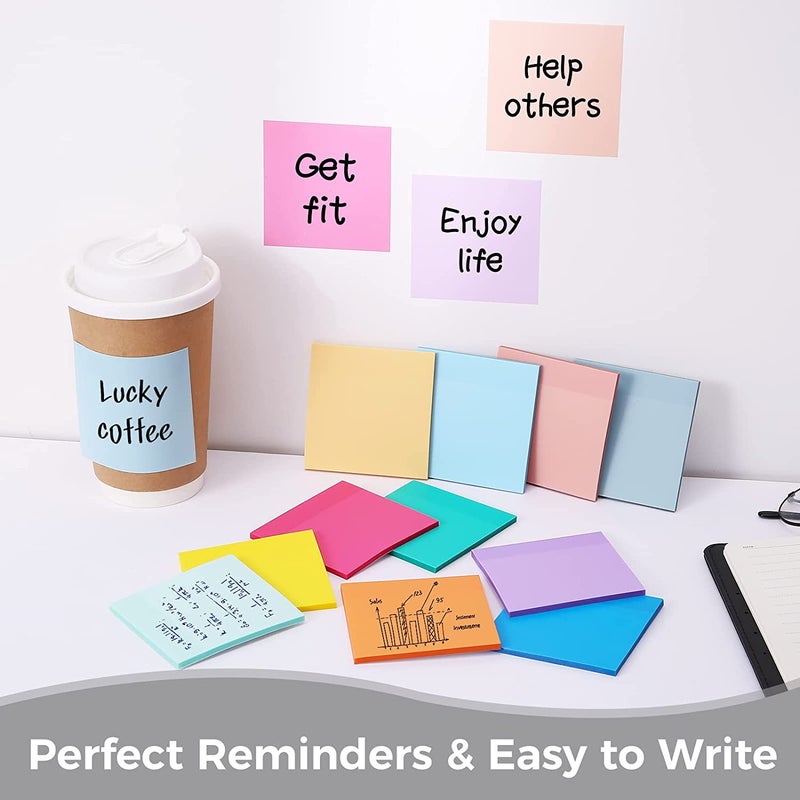 Yuedo Size Morandi Series Transparent Sticky Notes Ins Strong Sticky Cute Student Notes Spot - Image 2