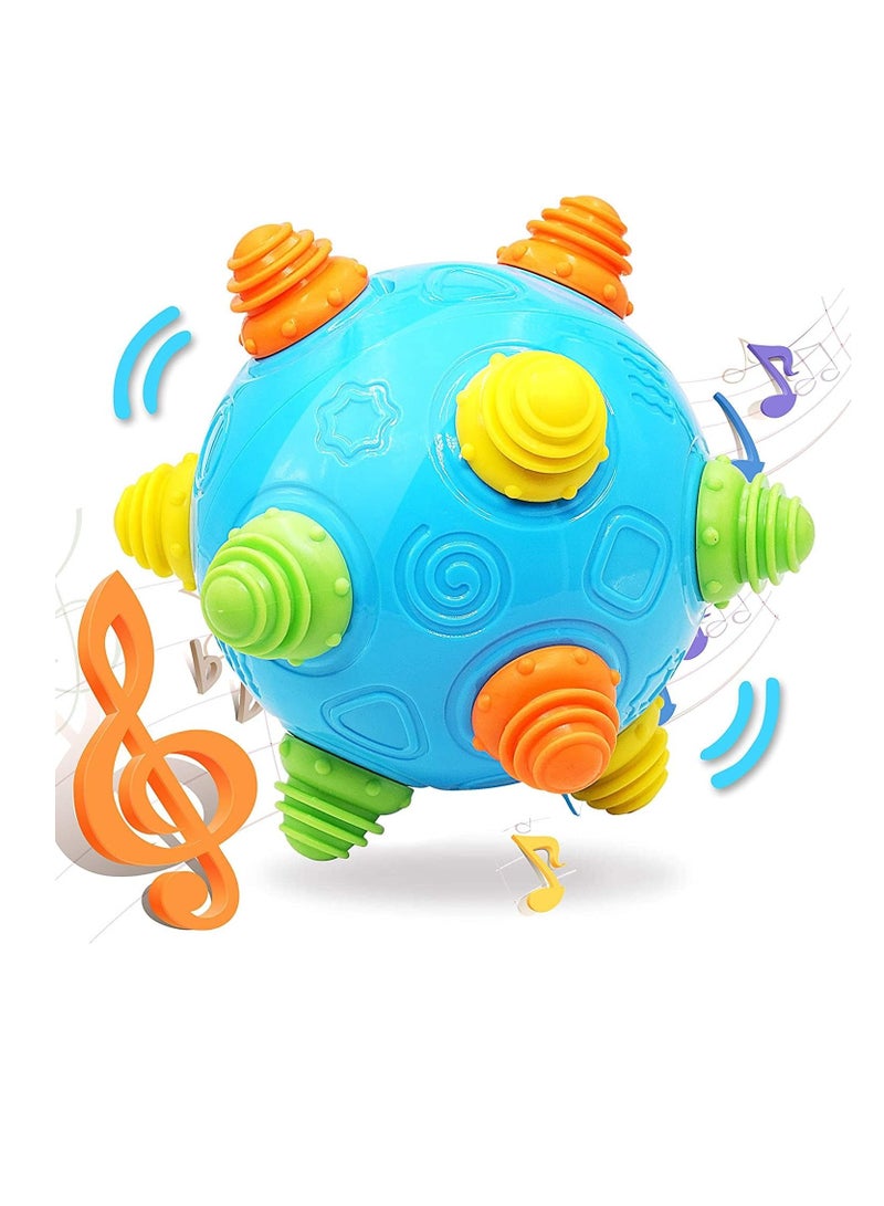 Bukela Toddlers Baby Music Shake Ball Toy  for Babies,Dancing Bumpy & Interactive Sounds Crawl Ball Toy, Best Bouncing Sensory Learning Gift for 3+ Year Old Boys Girls. - Image 1