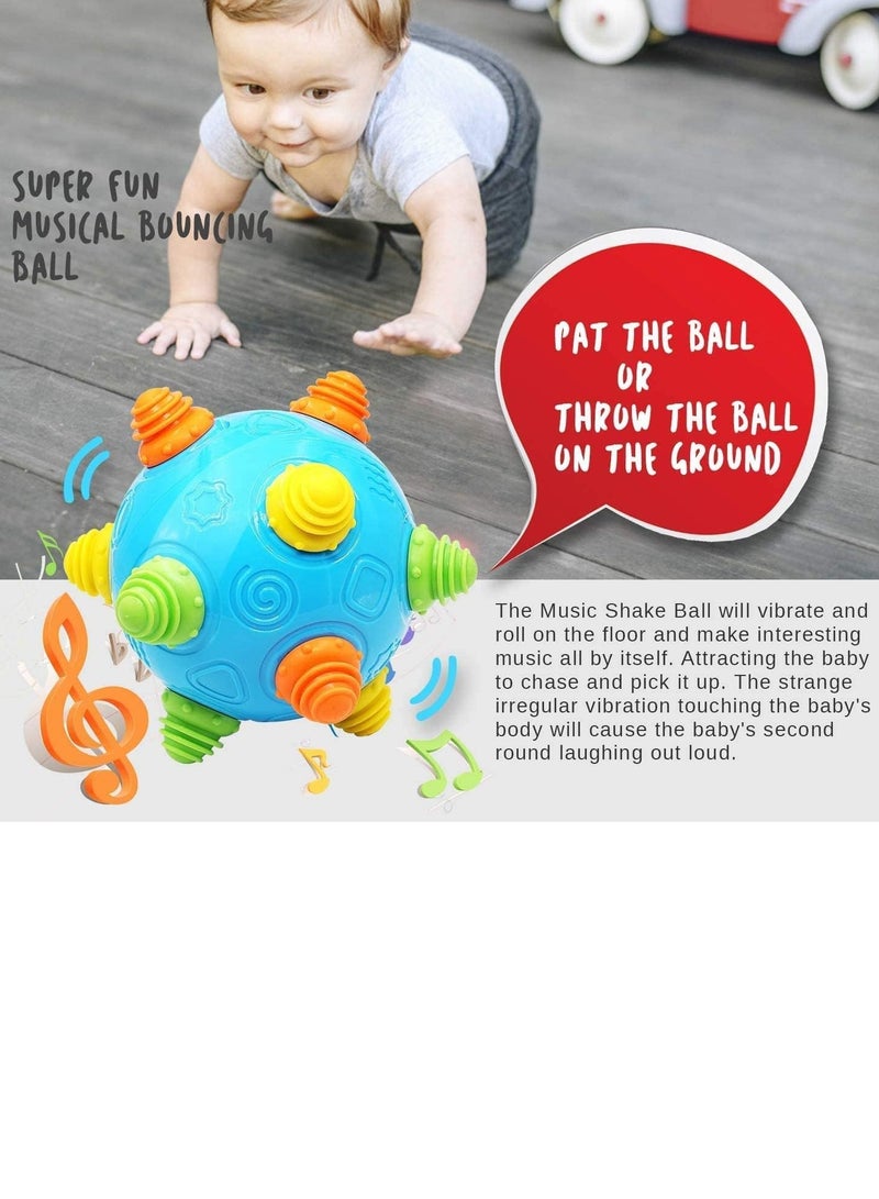 Bukela Toddlers Baby Music Shake Ball Toy  for Babies,Dancing Bumpy & Interactive Sounds Crawl Ball Toy, Best Bouncing Sensory Learning Gift for 3+ Year Old Boys Girls. - Image 2