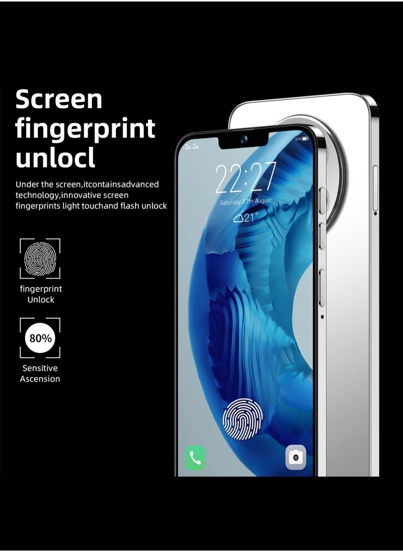 No branded - R60 Ultra 7.3-Inch HD Smartphone, 5G, Dual SIM, 128GB, Android 13, Front and Rear Dual Cameras, Wifi, GPS, E-books, Video, Gravity Sensor, Alarm, Calendar,Calculator，World clock，Face recognition - Image 1