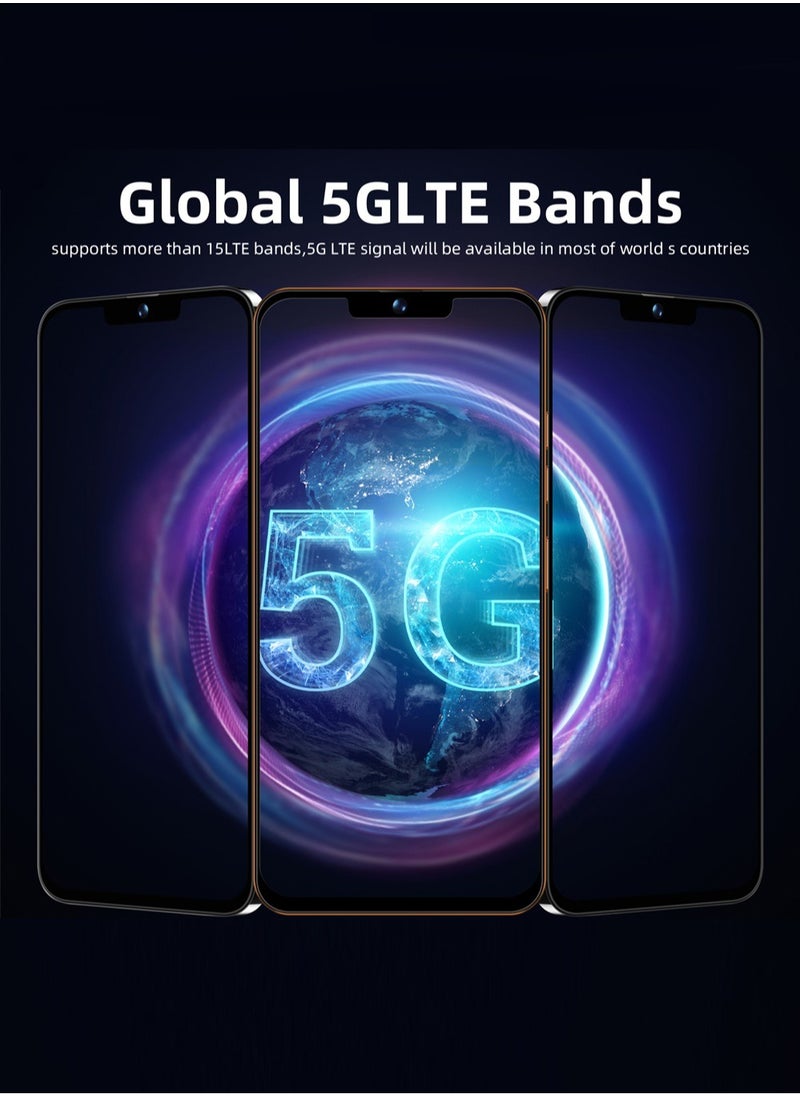 No branded - R60 Ultra 7.3-Inch HD Smartphone, 5G, Dual SIM, 128GB, Android 13, Front and Rear Dual Cameras, Wifi, GPS, E-books, Video, Gravity Sensor, Alarm, Calendar,Calculator，World clock，Face recognition - Image 1