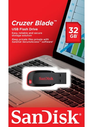 32 GB Cruzer Blade USB Flash Drive Micro USB-Read Speed 30 MBps Write Speed 20 MBps SDCZ50-032G-B35 32 GB - view 4