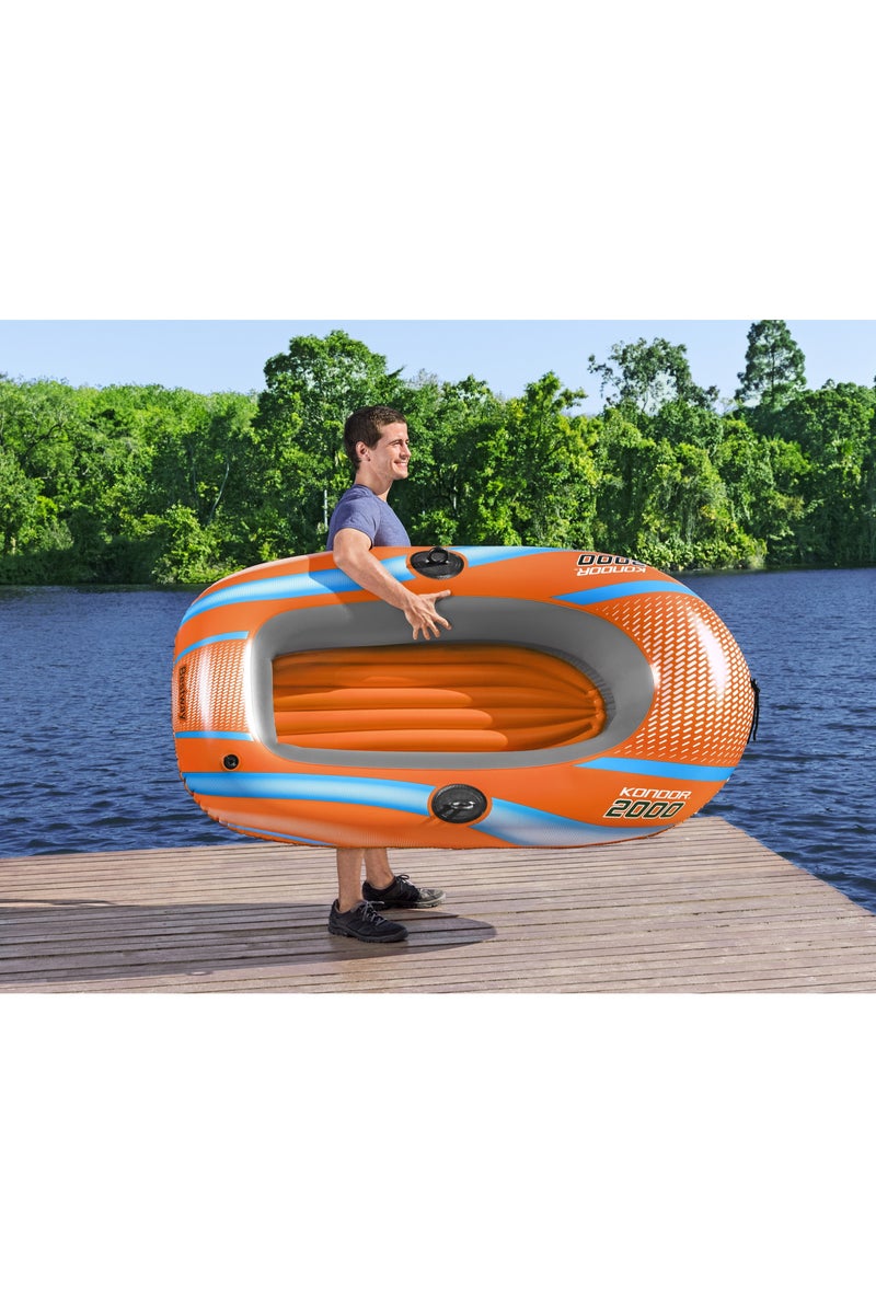 Bestway Boat Kondor 2000 185x97cm | Inflatable Raft | Inflatable Boat | Perfect for Kids and Adults - Image 3
