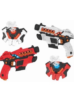 Laser Infrared 2 Guns Wireless And 2 Vests Toy With 40 Meters