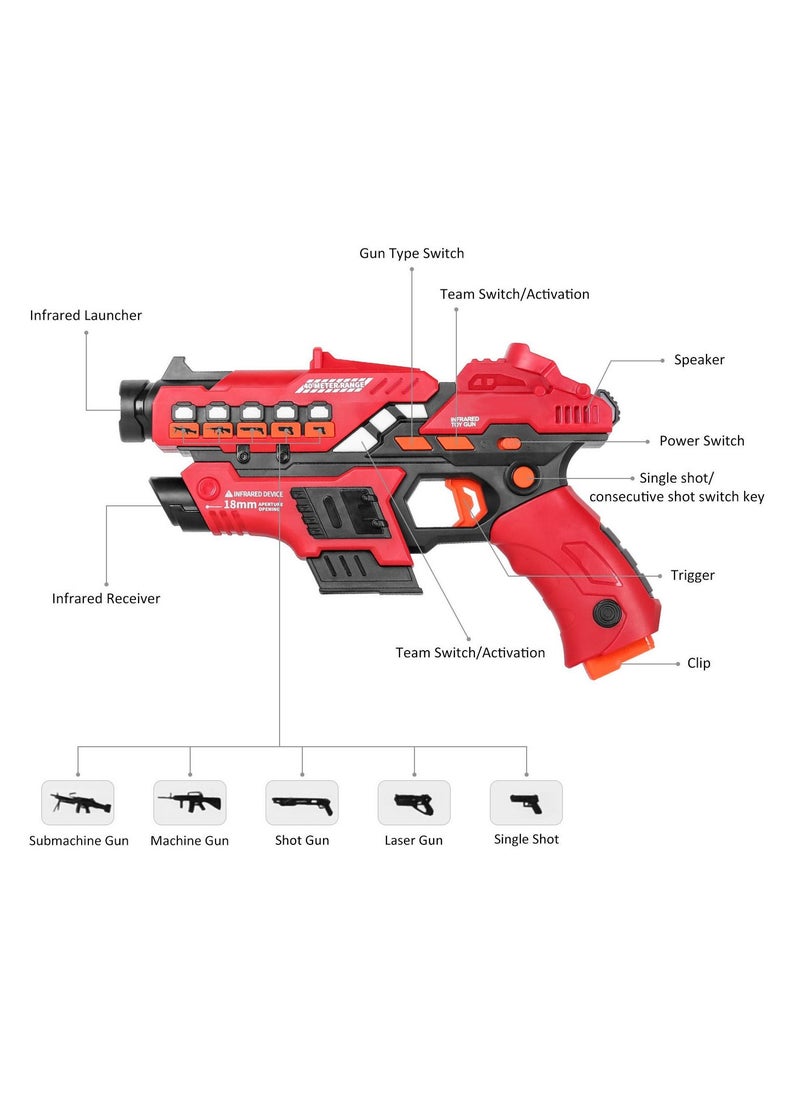 null - Laser Infrared 2 Guns Wireless And 2 Vests Toy With 40 Meters - Image 1