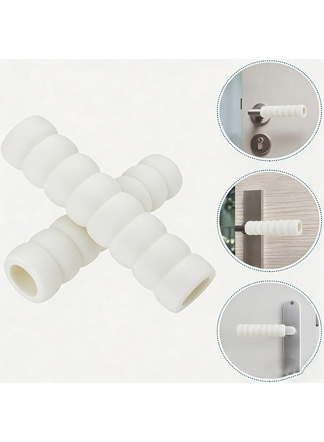 Door Handle Protector, Protective Handle Covers Soft Foam Kid Baby Safety Door Handle Knob Gaurd Door Handle Bumper In Beige - Child And Wall Protector 10 Pack - Image 5