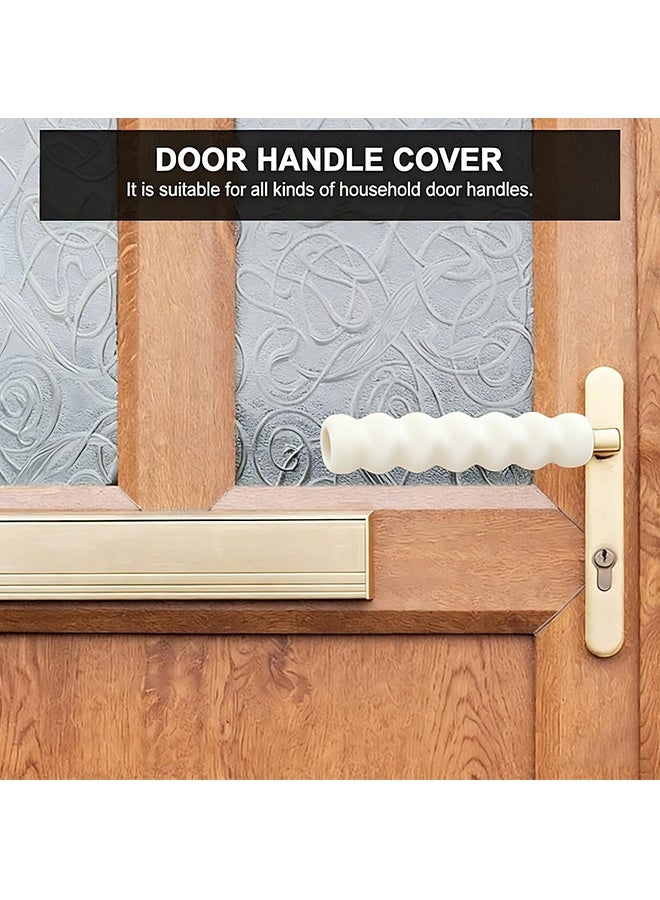Door Handle Protector, Protective Handle Covers Soft Foam Kid Baby Safety Door Handle Knob Gaurd Door Handle Bumper In Beige - Child And Wall Protector 10 Pack - Image 4