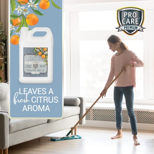 ProCare Floor Cleaner (Made in USA) | Tile, Stone, Laminate, Vinyl & Natural Wood Floor Cleaner for Mopping, Household Supplies, Cleaning Solution with Citrus Aroma - 1 Gal (128 Fl Oz) - Image 4