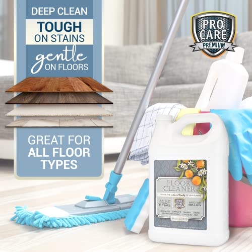 ProCare Floor Cleaner (Made in USA) | Tile, Stone, Laminate, Vinyl & Natural Wood Floor Cleaner for Mopping, Household Supplies, Cleaning Solution with Citrus Aroma - 1 Gal (128 Fl Oz) - Image 3