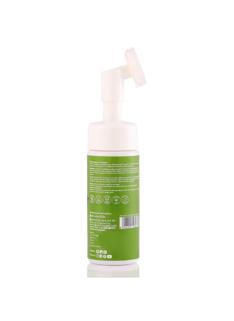 W2 W2 Why Wait Tea Tree Foaming Face Wash Effective deep pore cleansing Removes dirt excess oil Improves Texture 150 ml  - Image 3