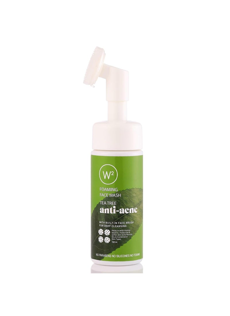 W2 W2 Why Wait Tea Tree Foaming Face Wash Effective deep pore cleansing Removes dirt excess oil Improves Texture 150 ml  - Image 2