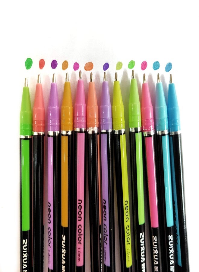 Definite أقلام ألوان باستيل نيون مميزة للرسم والتصميم والحرف اليدوية (عبوة من 12 قلم ألوان باستيل) - Image 3