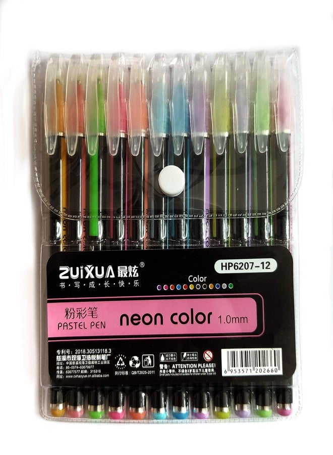 Definite أقلام ألوان باستيل نيون مميزة للرسم والتصميم والحرف اليدوية (عبوة من 12 قلم ألوان باستيل) - Image 1